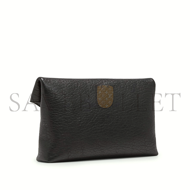 YSL LARGE ENVELOPE POUCH CLUTCH BAG IN LEATHER 401243653778 (29.5*18*4.5cm)